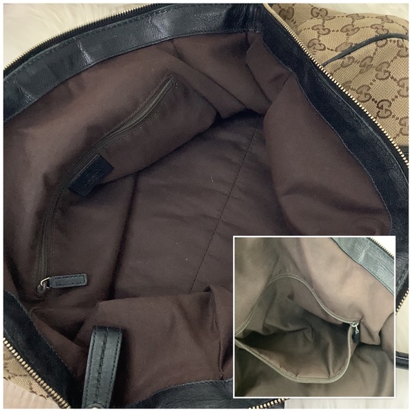 🤎GUCCI Brown Monogram Sukey tote bag 2 way bag - Picture 7 of 10
